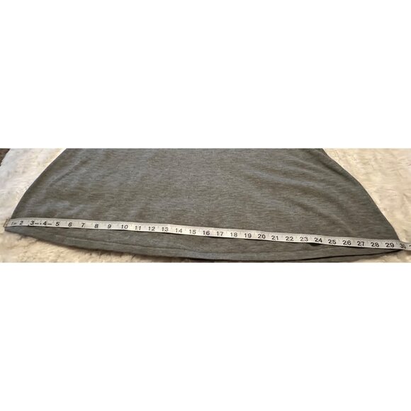 Worthington Gray V-neck A-Line Knit Dress Polyester Viscose Blend Women's Size S - Picture 10 of 15